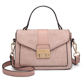 Miss Lulu Women Top Handle Bag Suede Handbags Pu Leather Shoulder Bag Elegant Modern For Work Shopping Travel